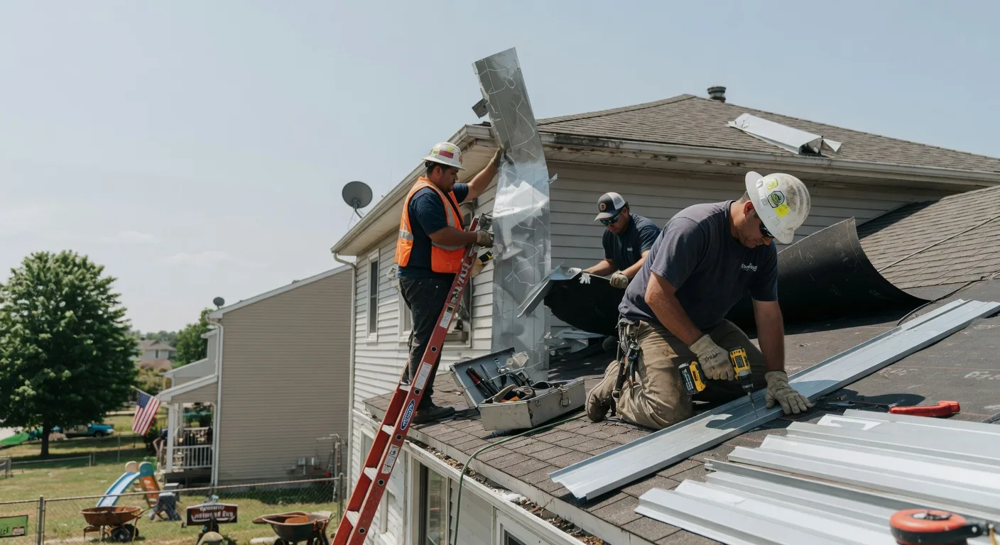 Storm Damage Metal Roof Repair in Tukwila, WA